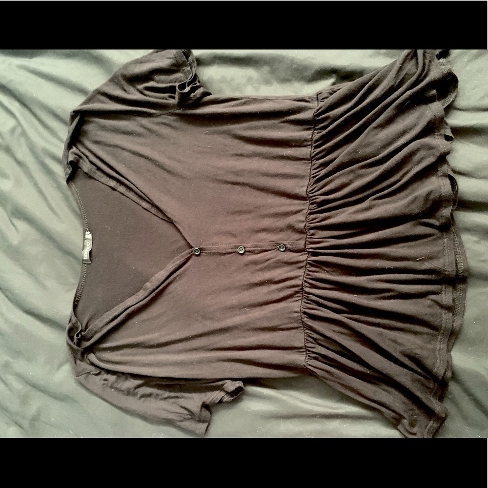 Black Peplum Shirt